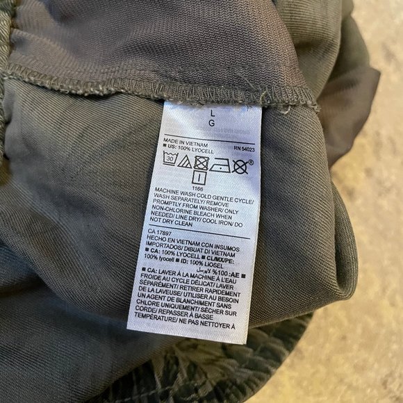 Tropical Green Mid-rise Linen Shorts Old Navy - Picture 6 of 9